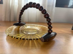 1930's French Art Deco Wooden Vintage Centerpiece