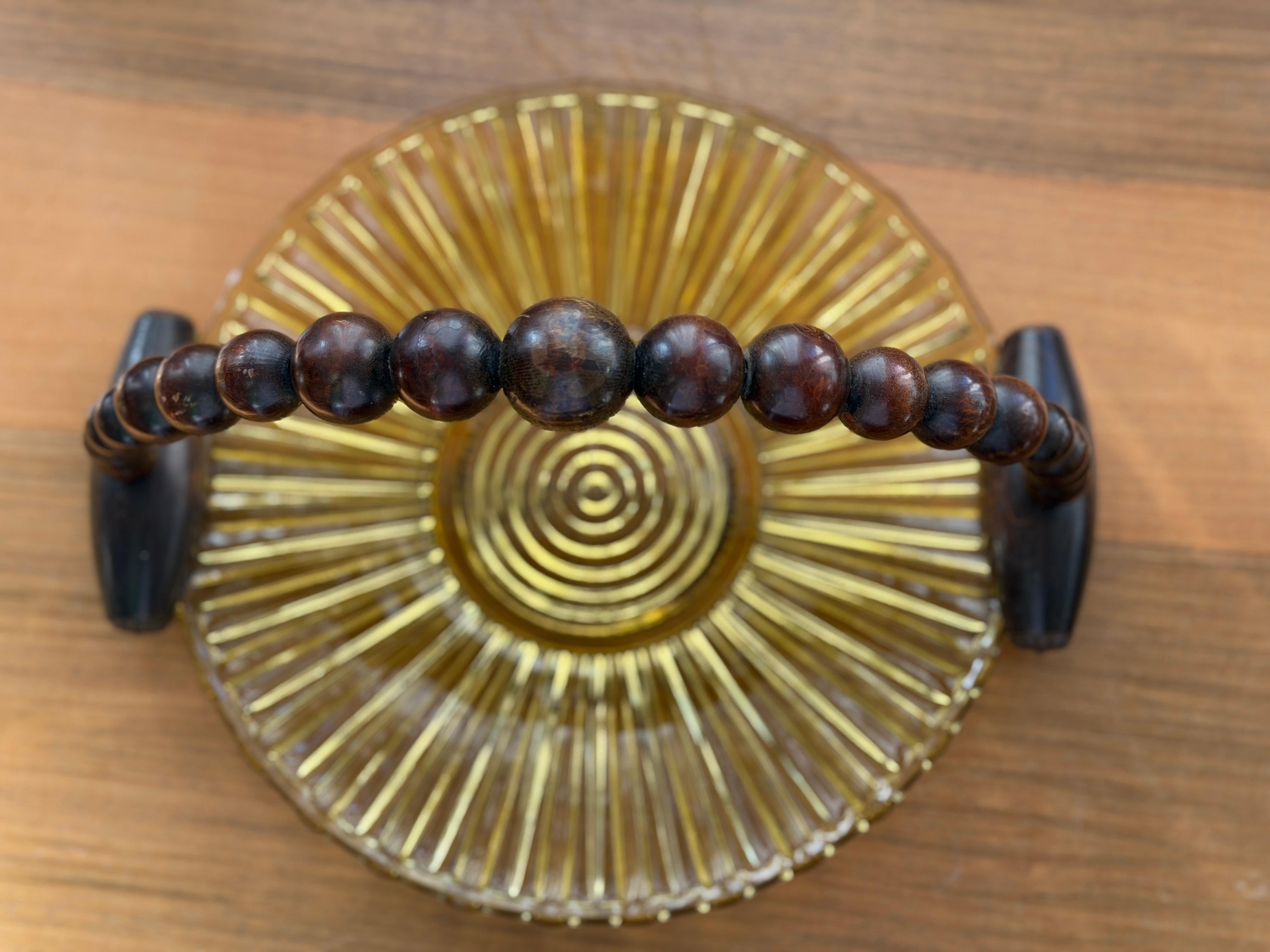 1930's French Art Deco Wooden Vintage Centerpiece (Moderne der Mitte des Jahrhunderts) im Angebot