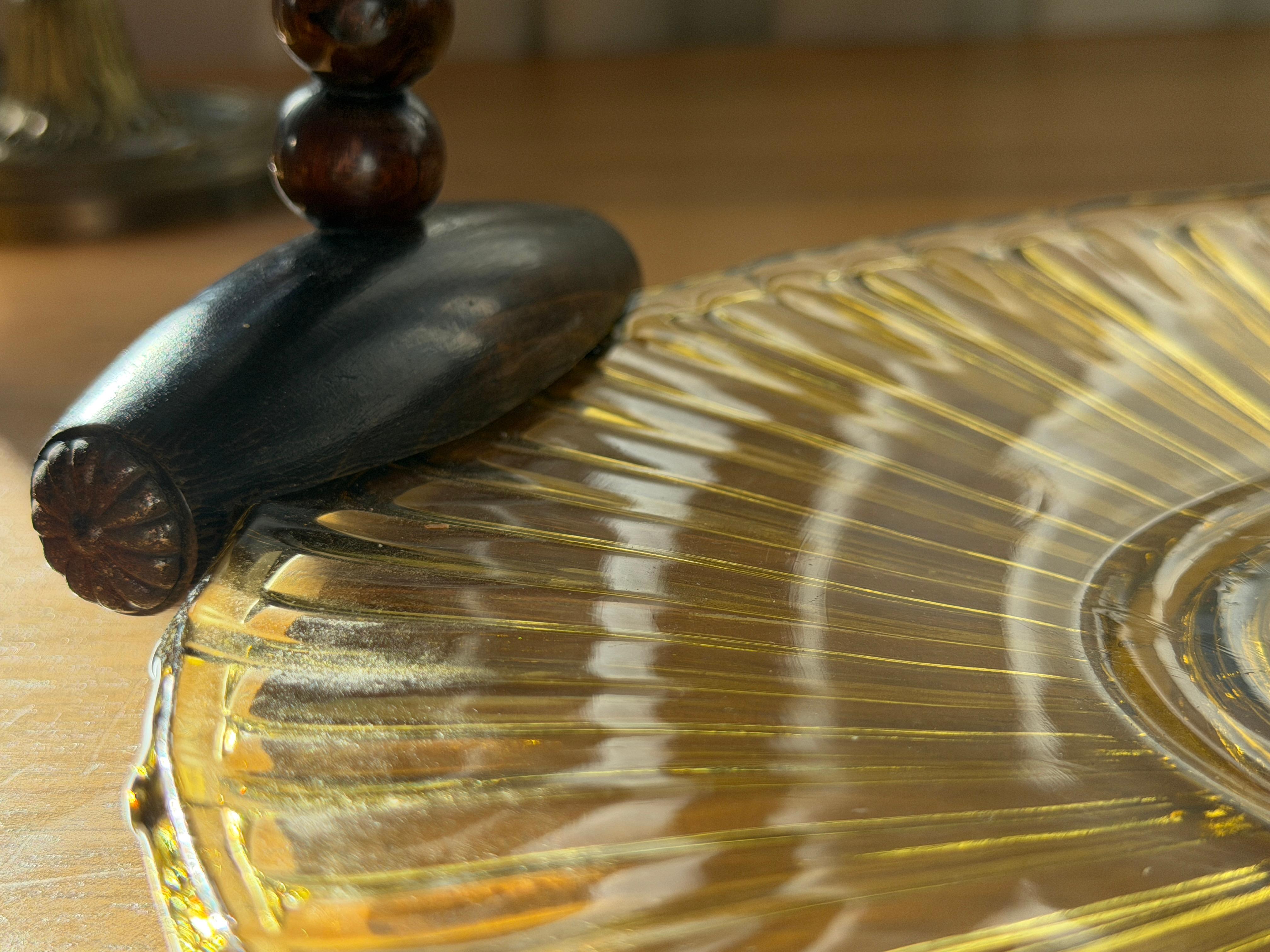 1930's French Art Deco Wooden Vintage Centerpiece im Angebot 1