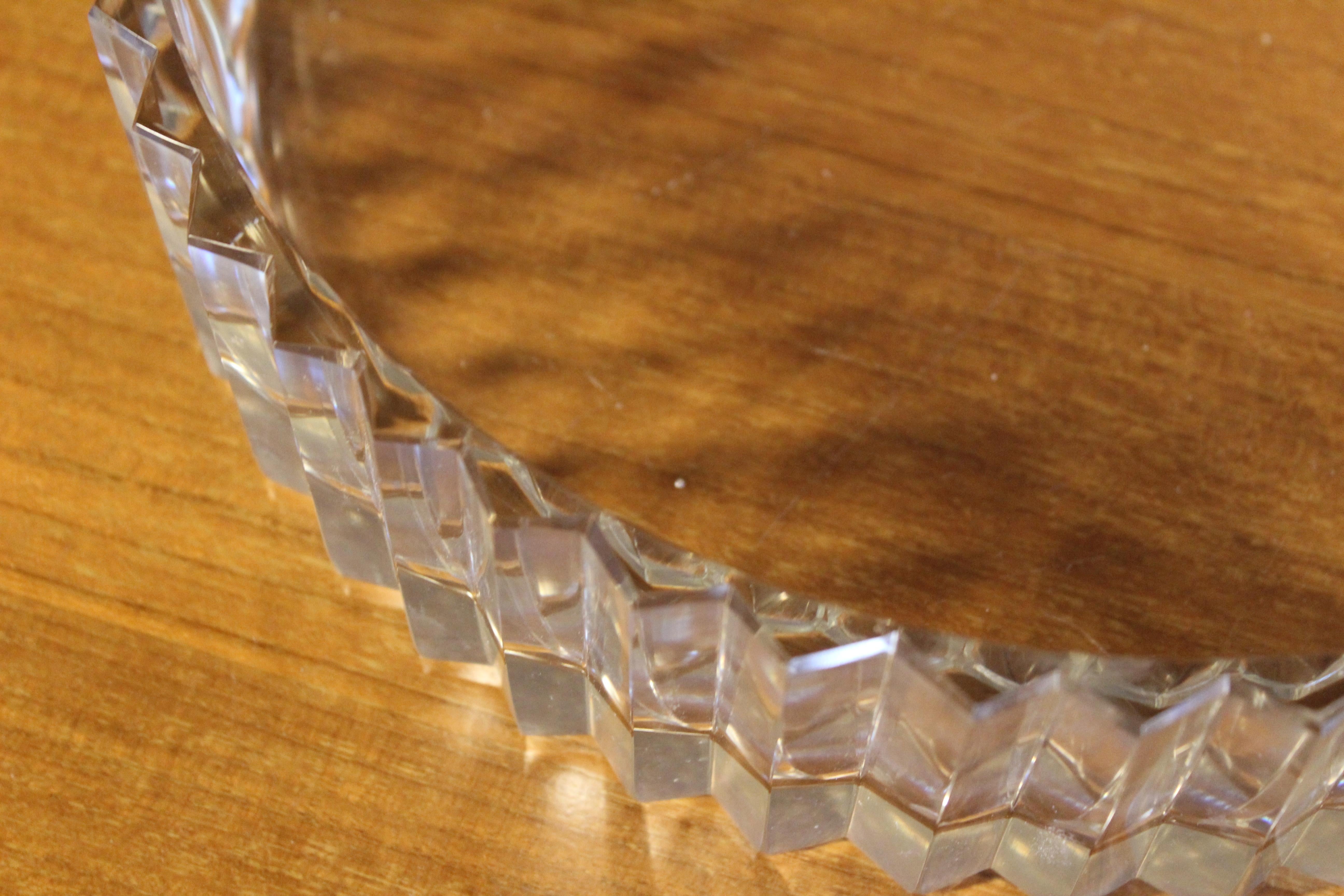 1930s, French Baccarat Crystal Glass Bowl 6