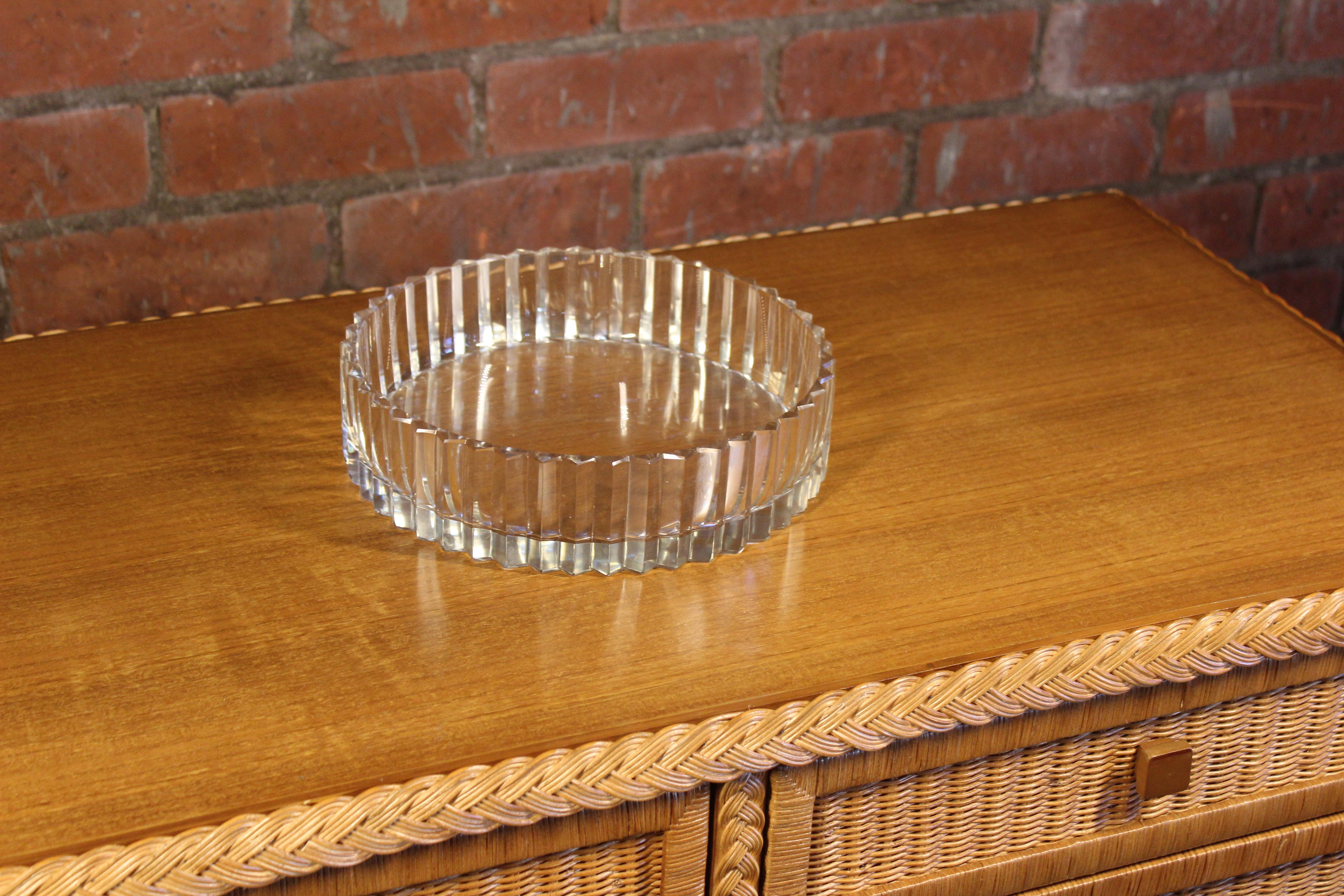 Mid-20th Century 1930s, French Baccarat Crystal Glass Bowl
