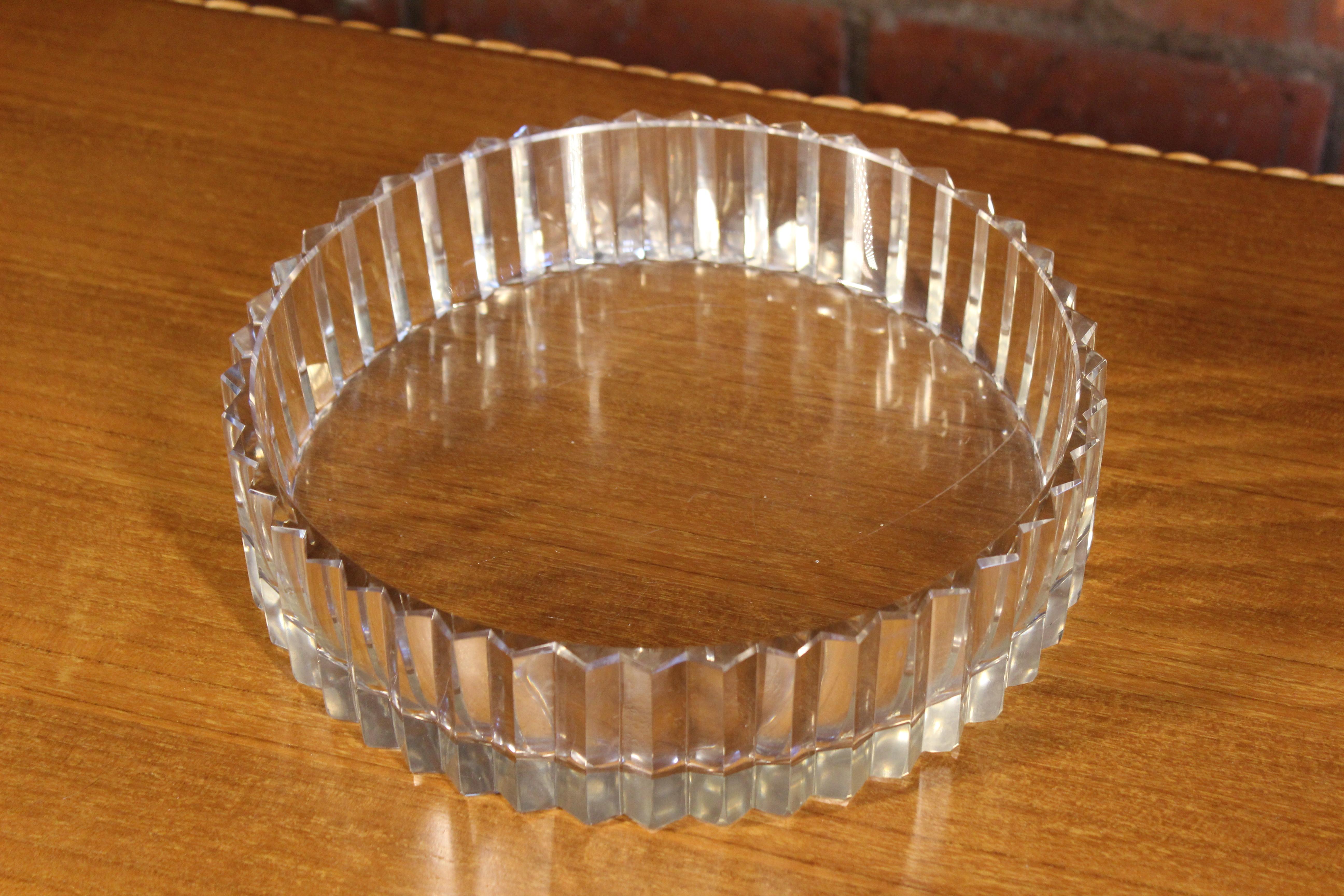 1930s, French Baccarat Crystal Glass Bowl 2