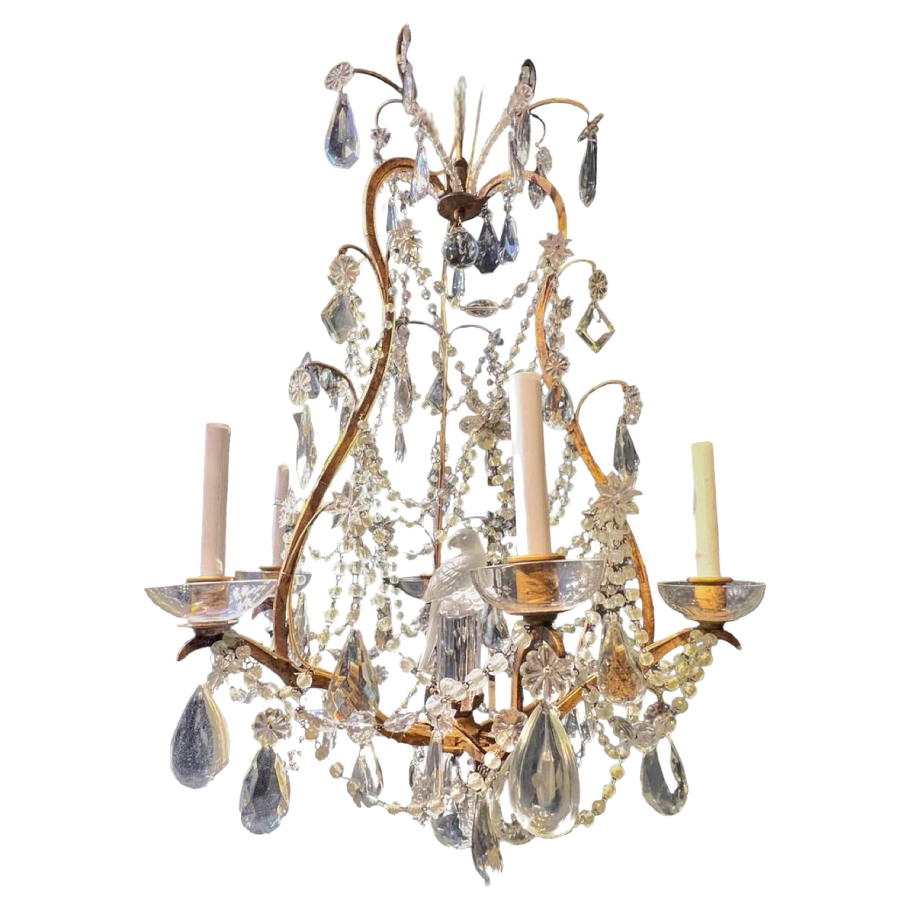 1930's French Bagues Chandelier