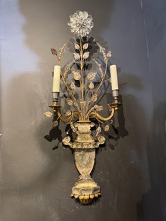 1930’s French Bagues Large Gilt  Sconces