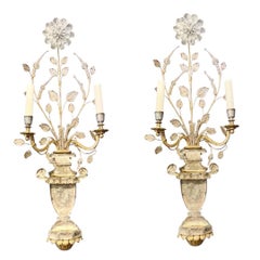 1930’s French Bagues Large Gilt  Sconces