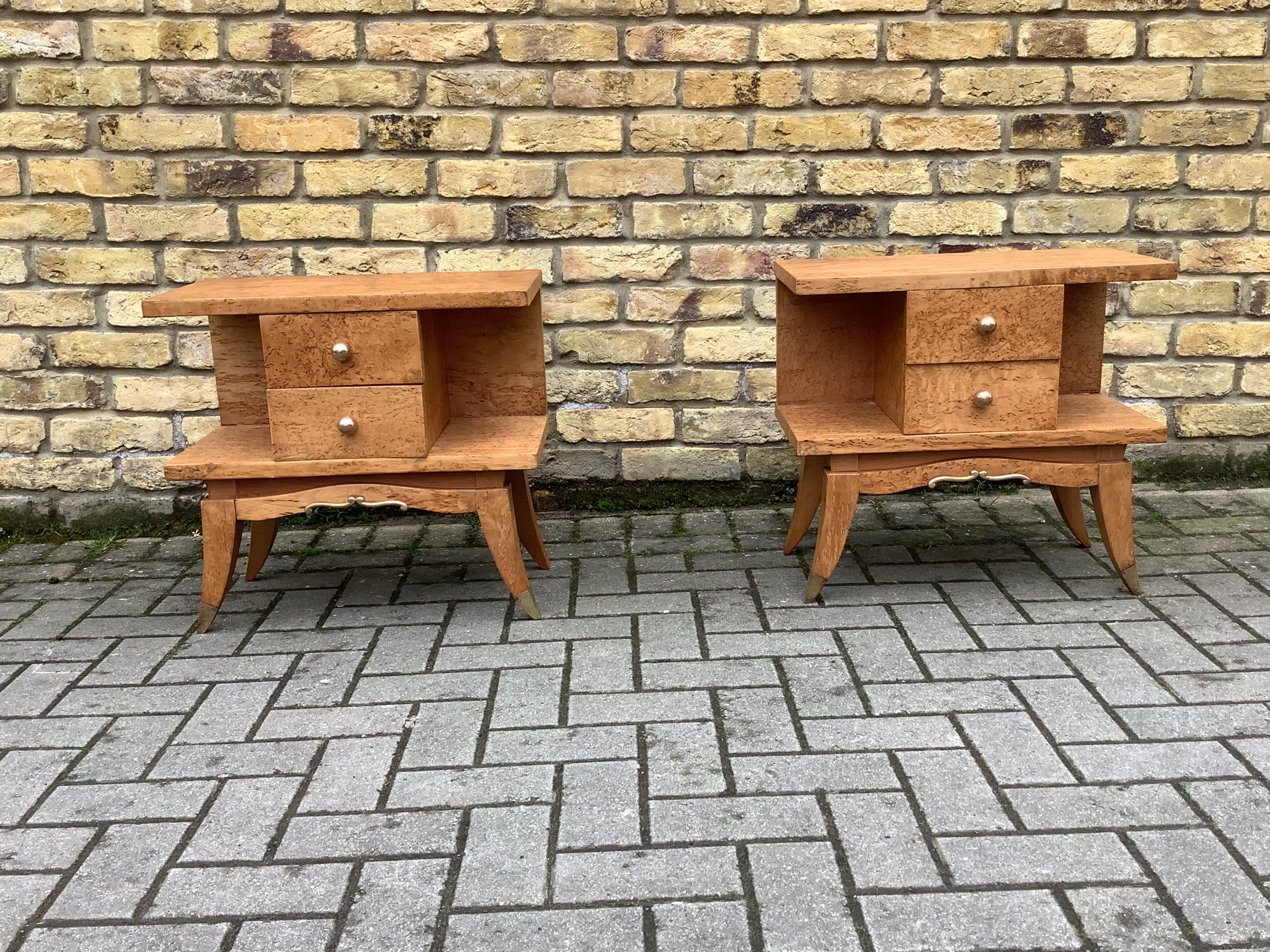 1930s French Bedside Cabinet  In Good Condition For Sale In London, Lambeth