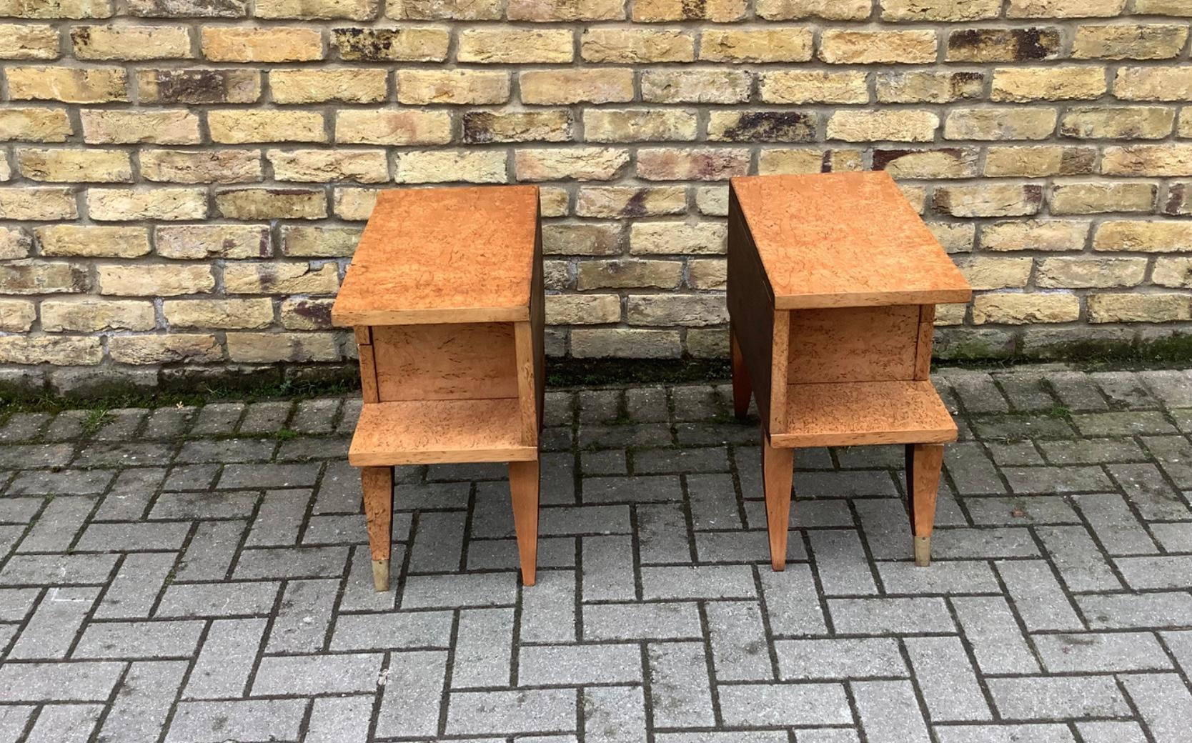 1930’s French bedside cabinets In Good Condition For Sale In London, Lambeth