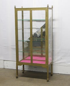 1930s French Brass Étagère Display Case