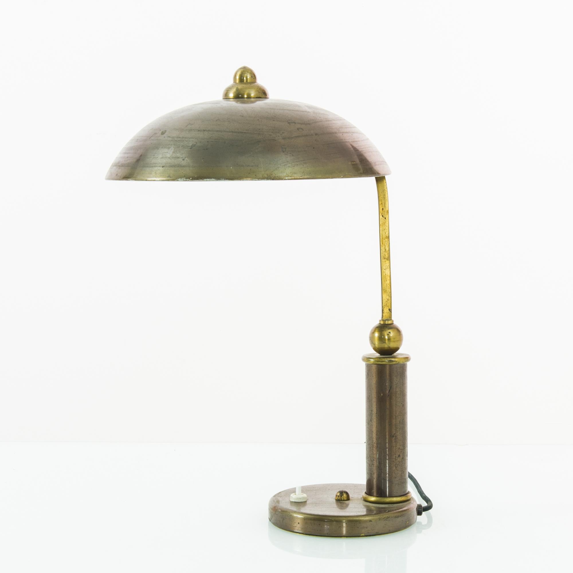 Mid-20th Century 1930s French Brass Table Lamp