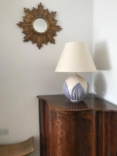 1930s French Ceramic Globe Lamp