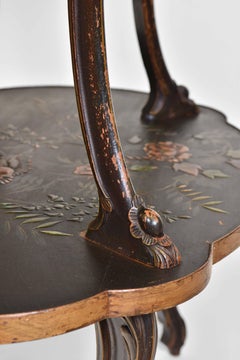 1930’s French Chinoiserie Etagere Side Table