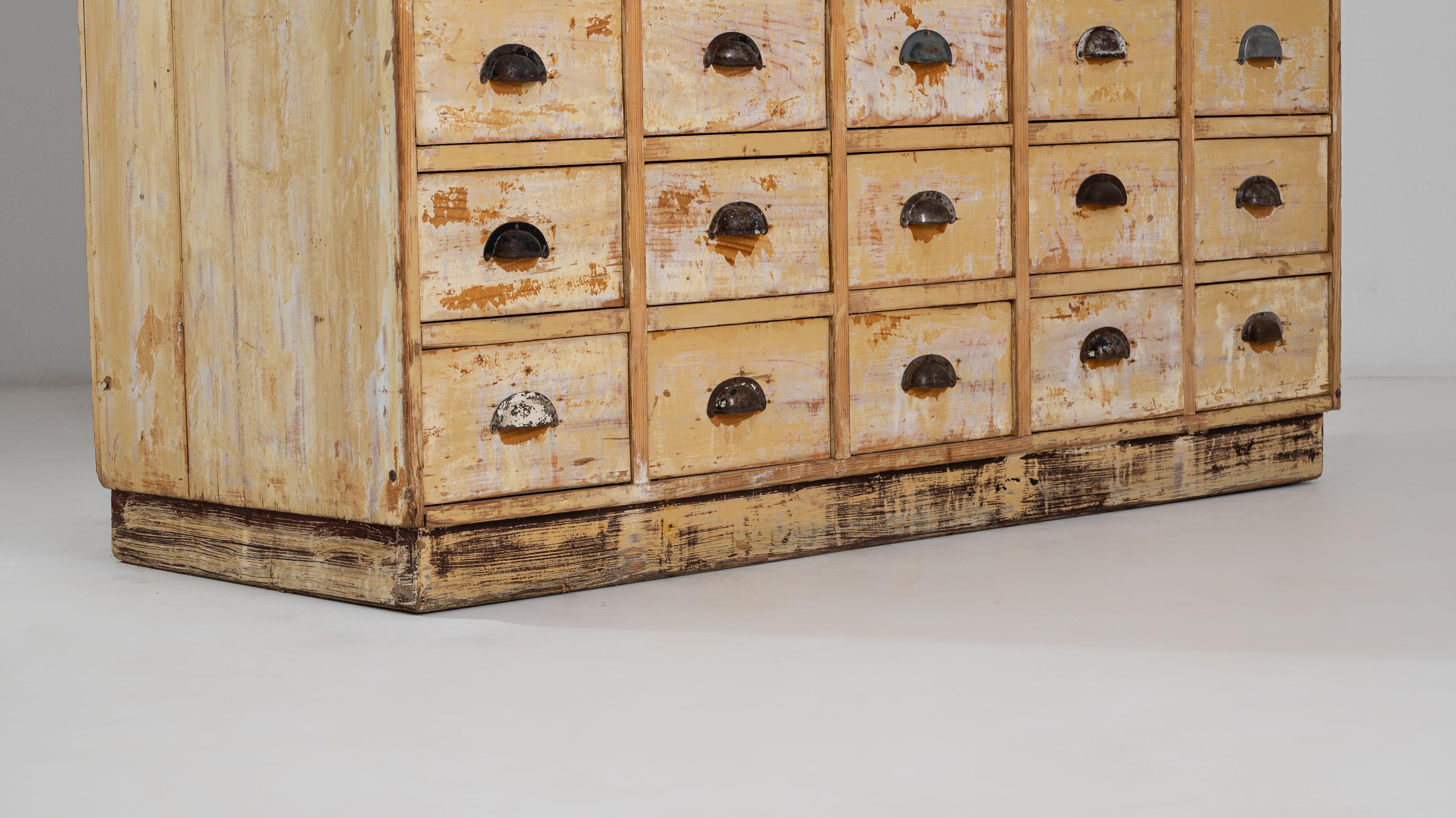 1930s French Country Wooden Filing Cabinet 4
