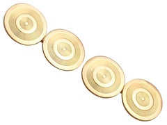 1930s French Cufflinks in Yellow Gold