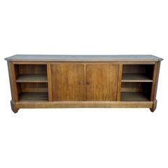 French Deep Oak Grain Low Cabinet/ Bookcase JMF Style