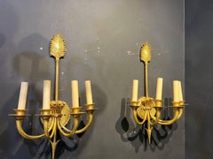 1930's French Empire 4 Lights Sconces