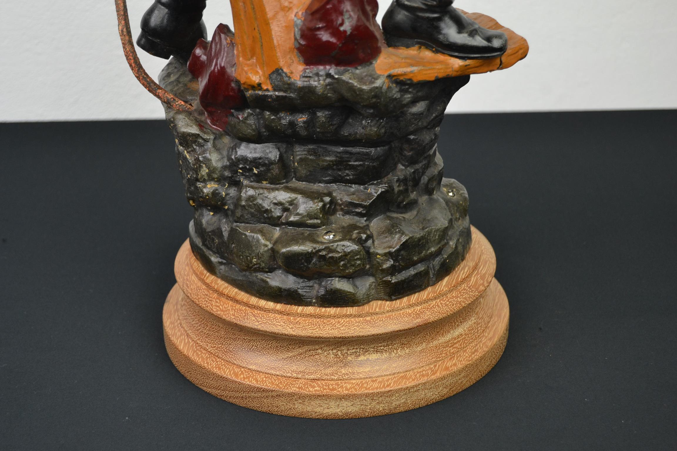 1930s French Fireman Firefighter Trophy Statue 2