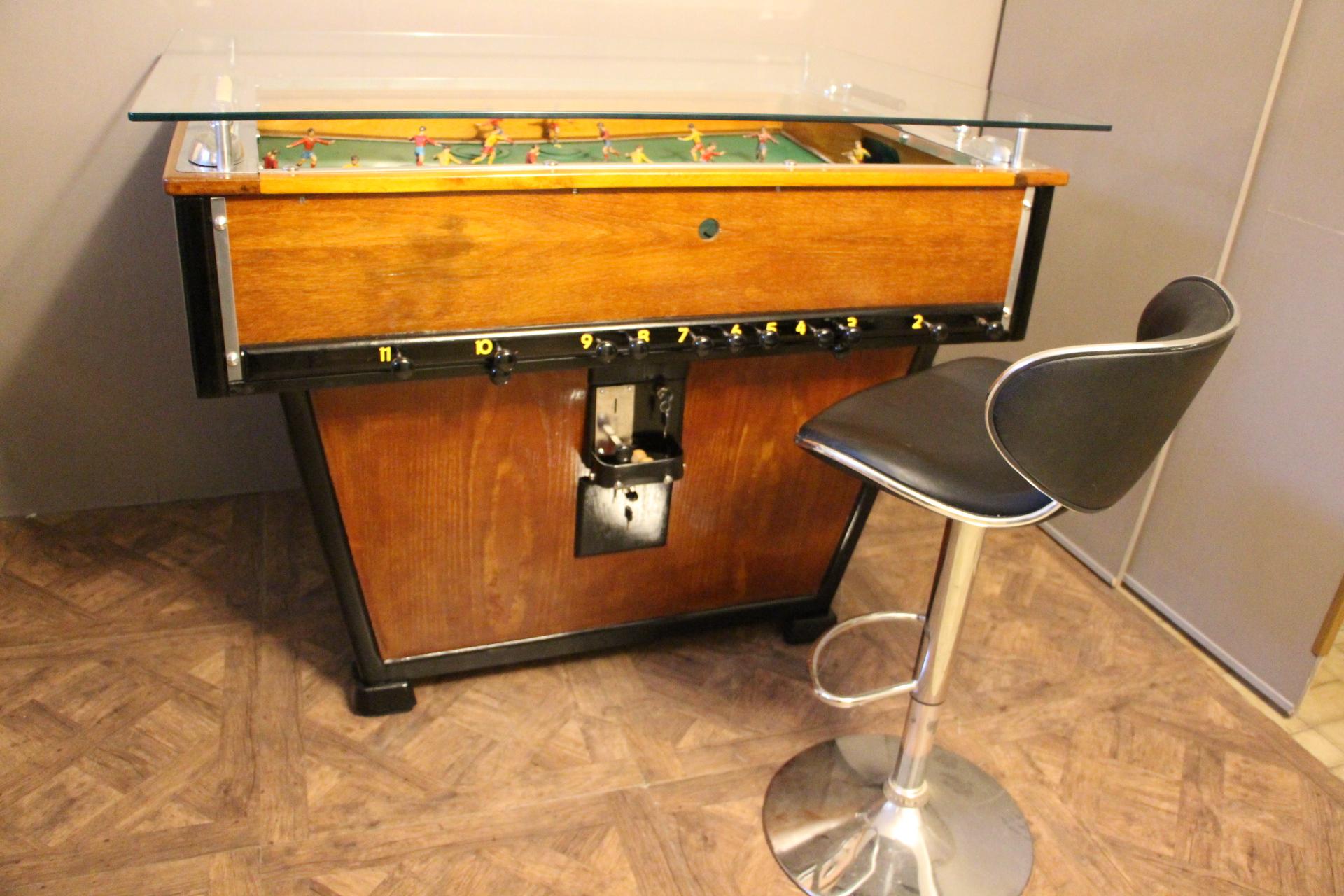 1930s French Foosball Table, Foosball Counter Table, Sportfoot Table 12