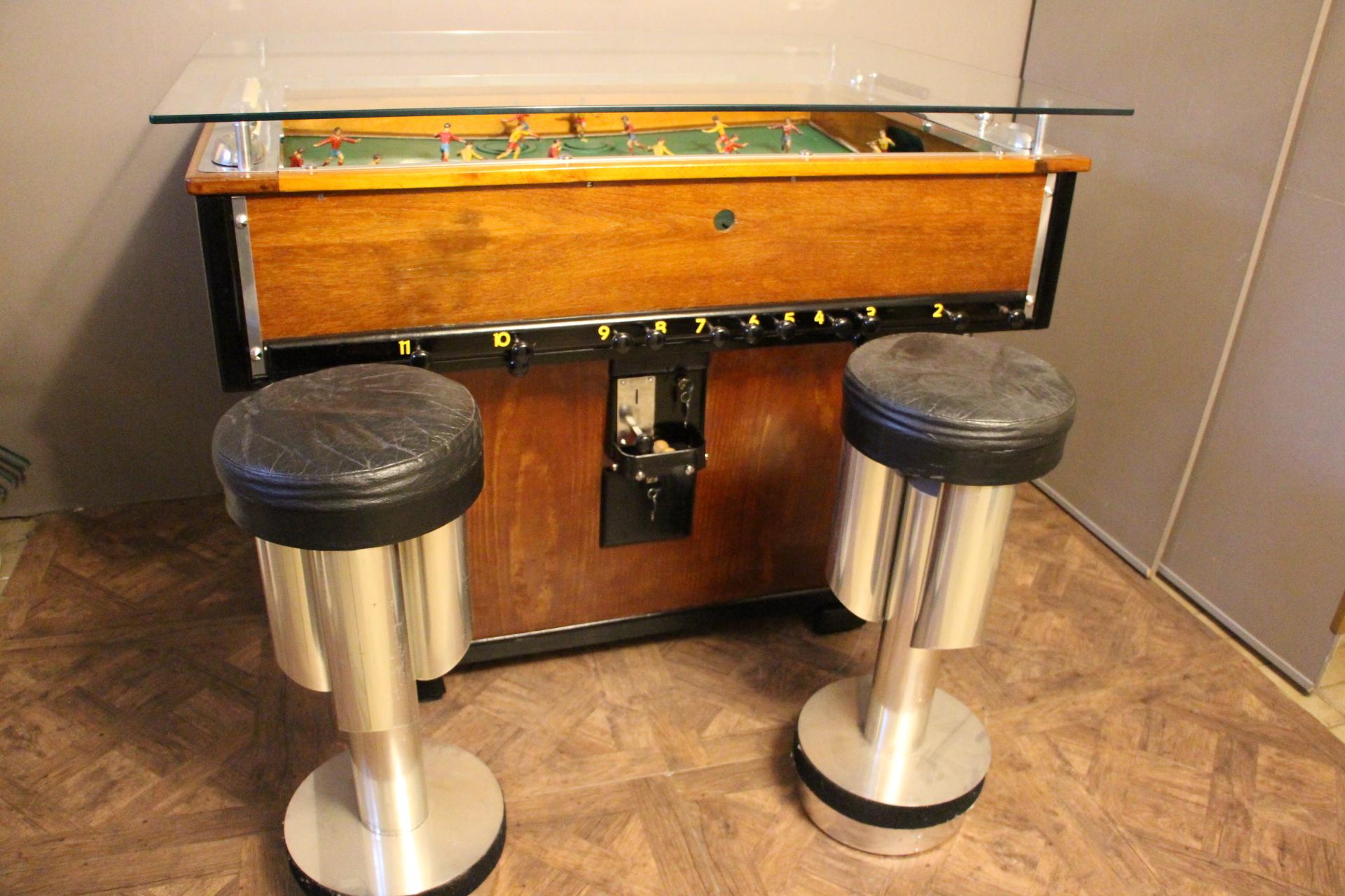 1930s French Foosball Table, Foosball Counter Table, Sportfoot Table 13
