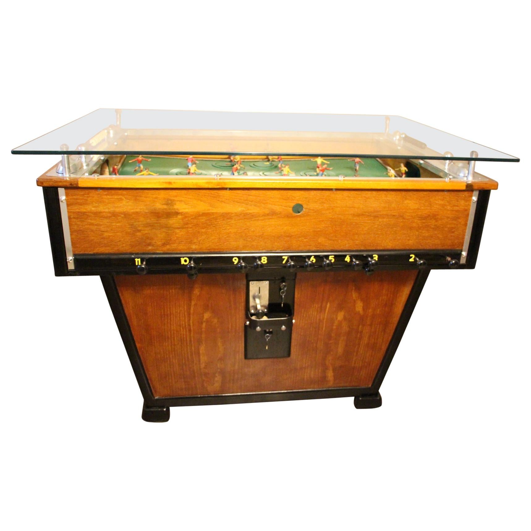 1930s French Foosball Table, Foosball Counter Table, Sportfoot Table