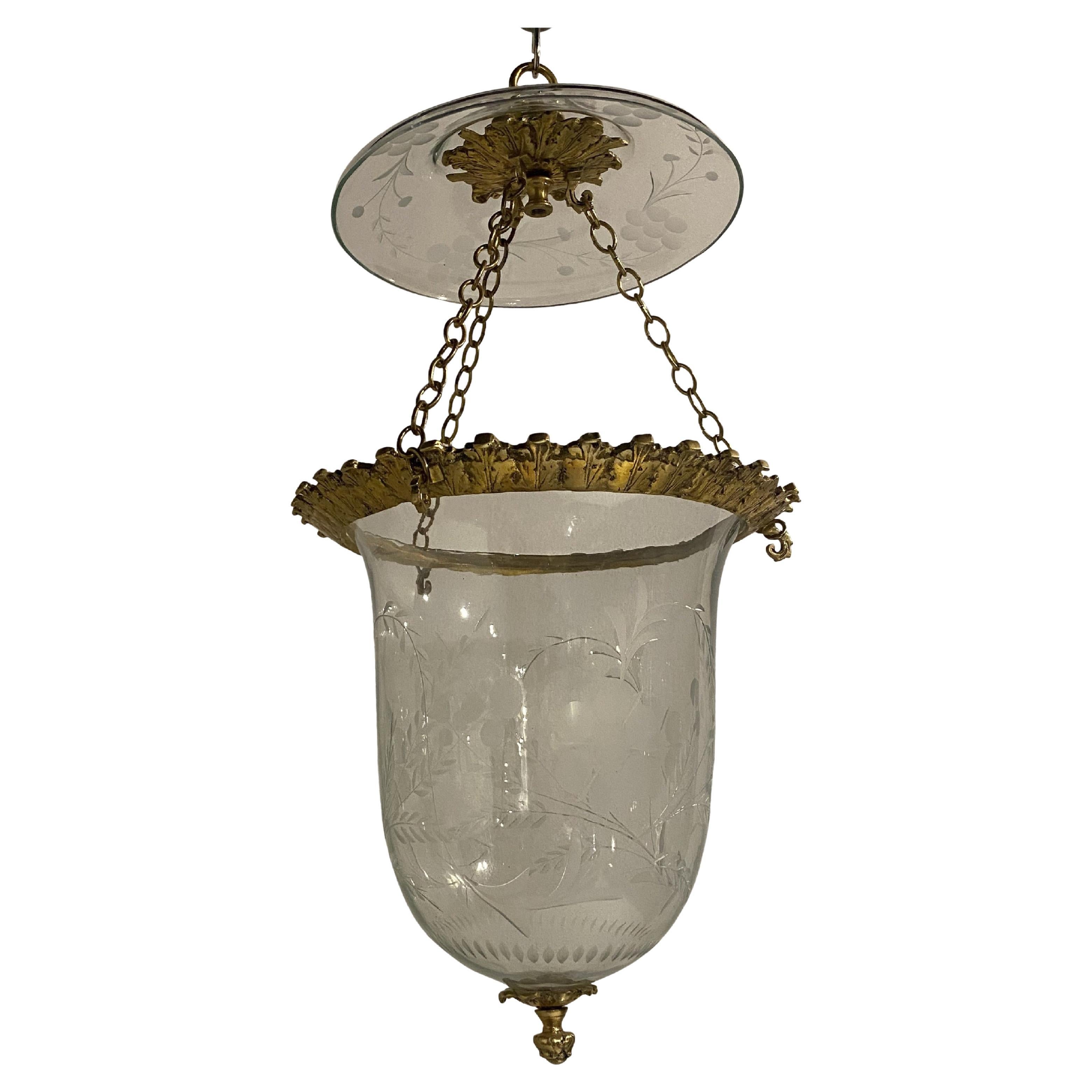 1930s French Glass Lantern