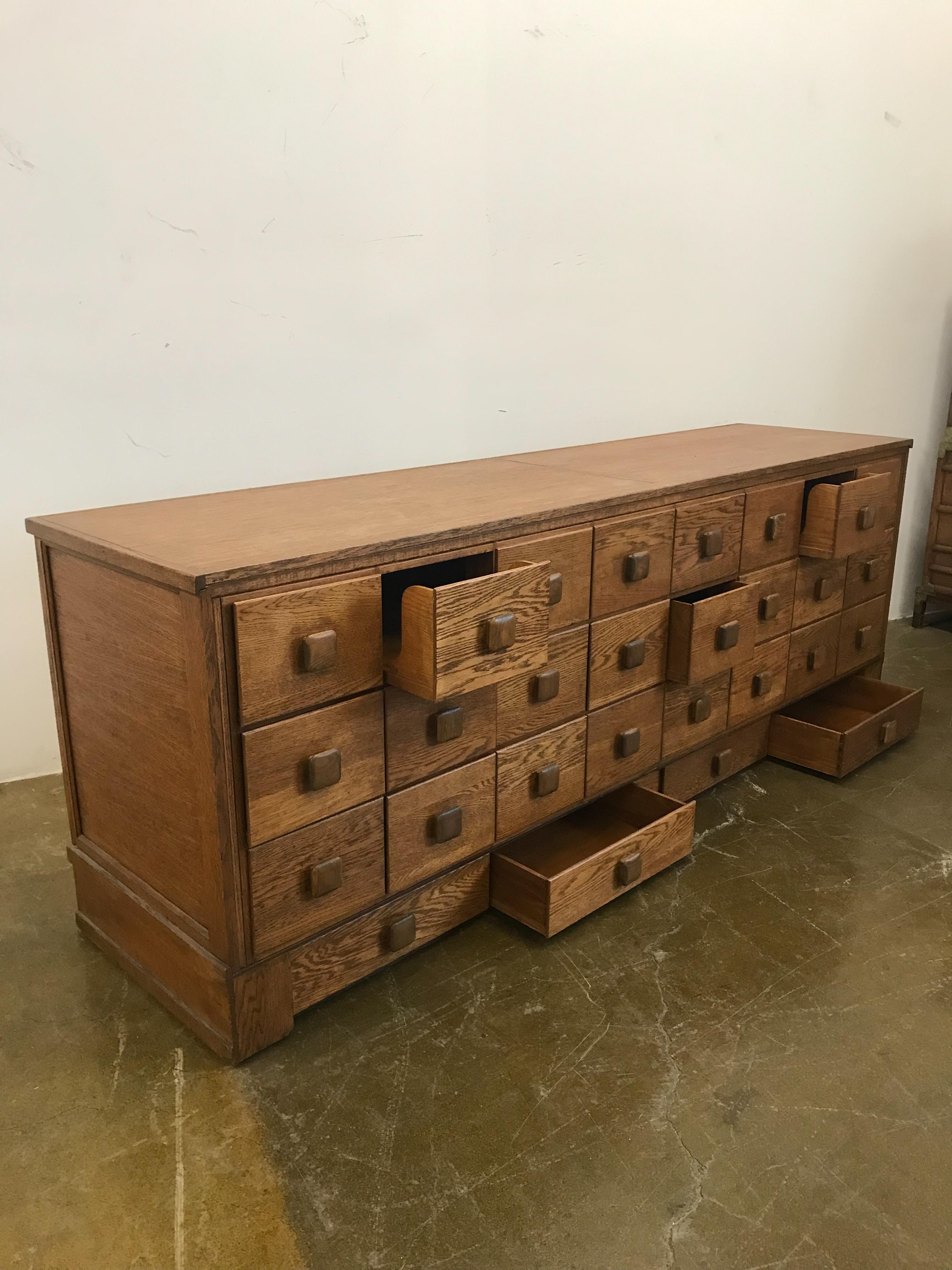 1930s French Haberdashery Cabinet / Counter In Good Condition In Los Angeles, CA