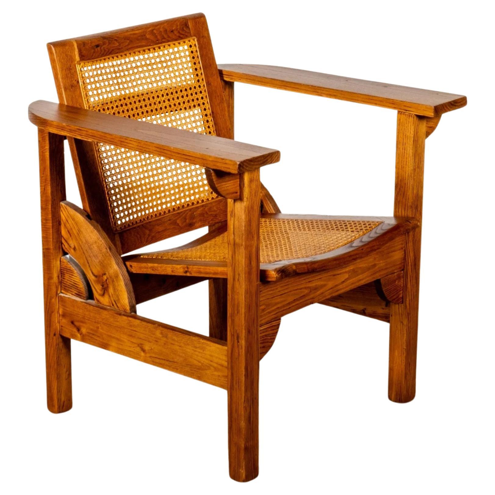 1930s French Hendaye Armchair by Pierre Dariel