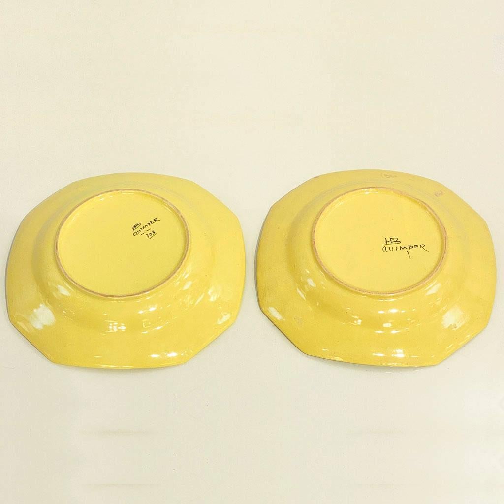 yellow quimper plates