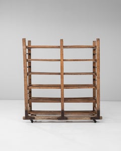 1930s French Industrial Bakery Rack on Wheels