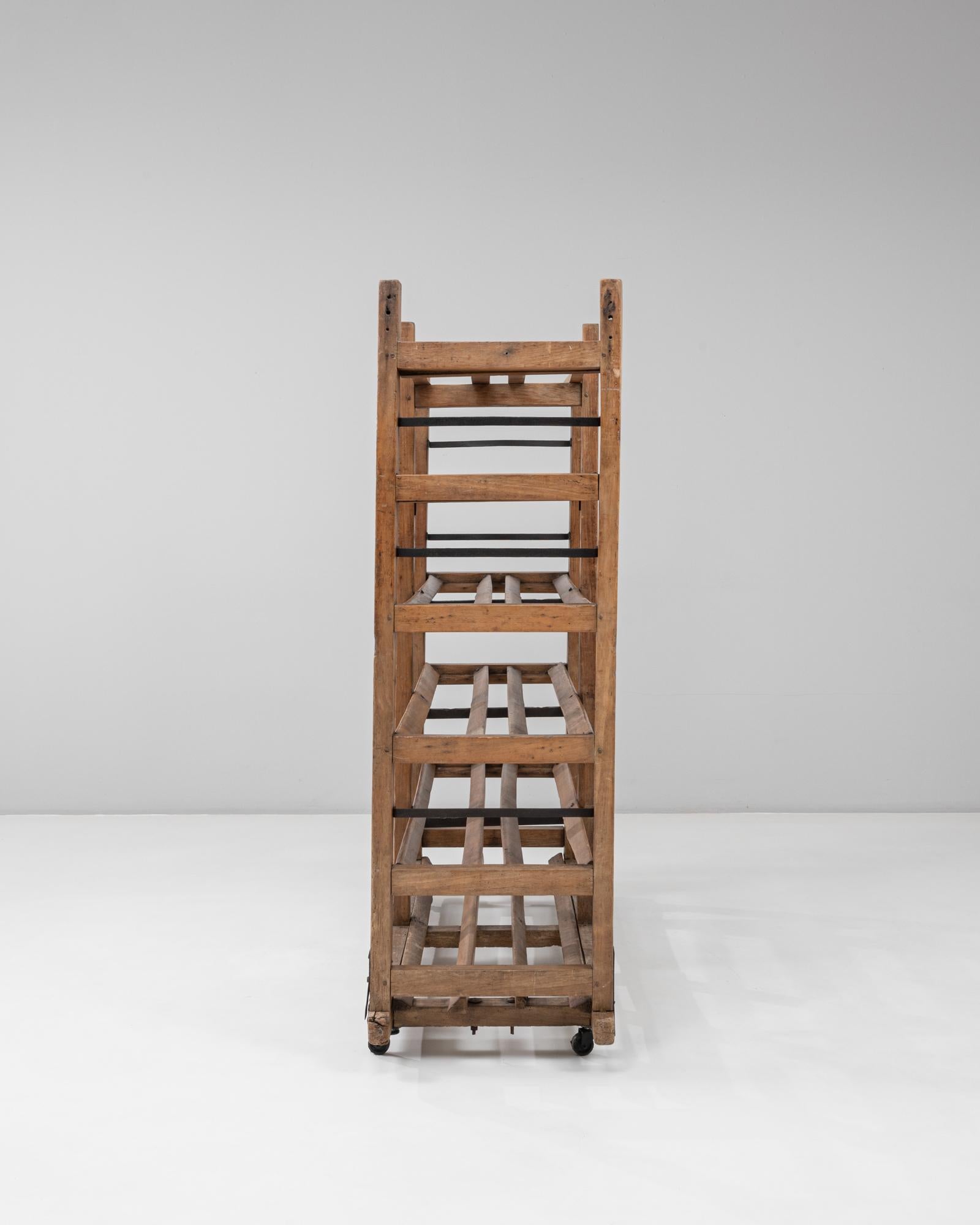 20th Century 1930s French Industrial Bakery Rack on Wheels For Sale