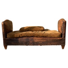 1930’s French Leather Daybed