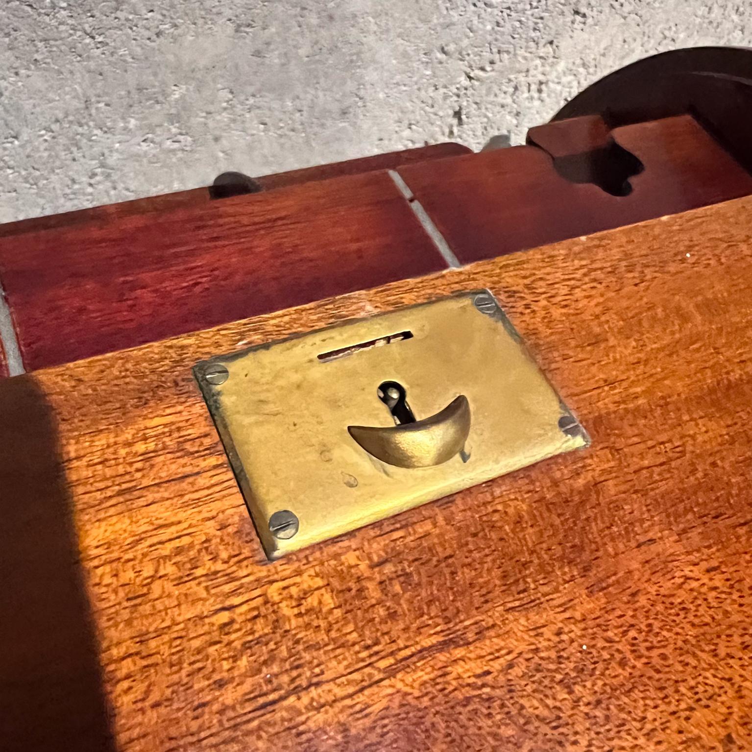1930s French Letter Cabinet Desktop File Tambour Organizer 6