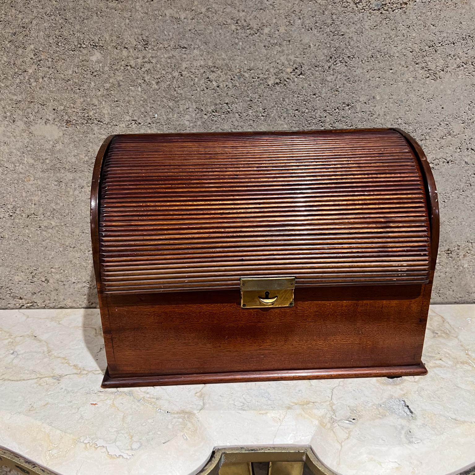 AMBIANIC presents
1930s Antique French Letter Cabinet Desk Tambour Organizer
Safekeep Desk Tidy File Box Wood
9.75 h x 13.25 w x 5.75 d
Preowned unrestored vintage
See all images for condition