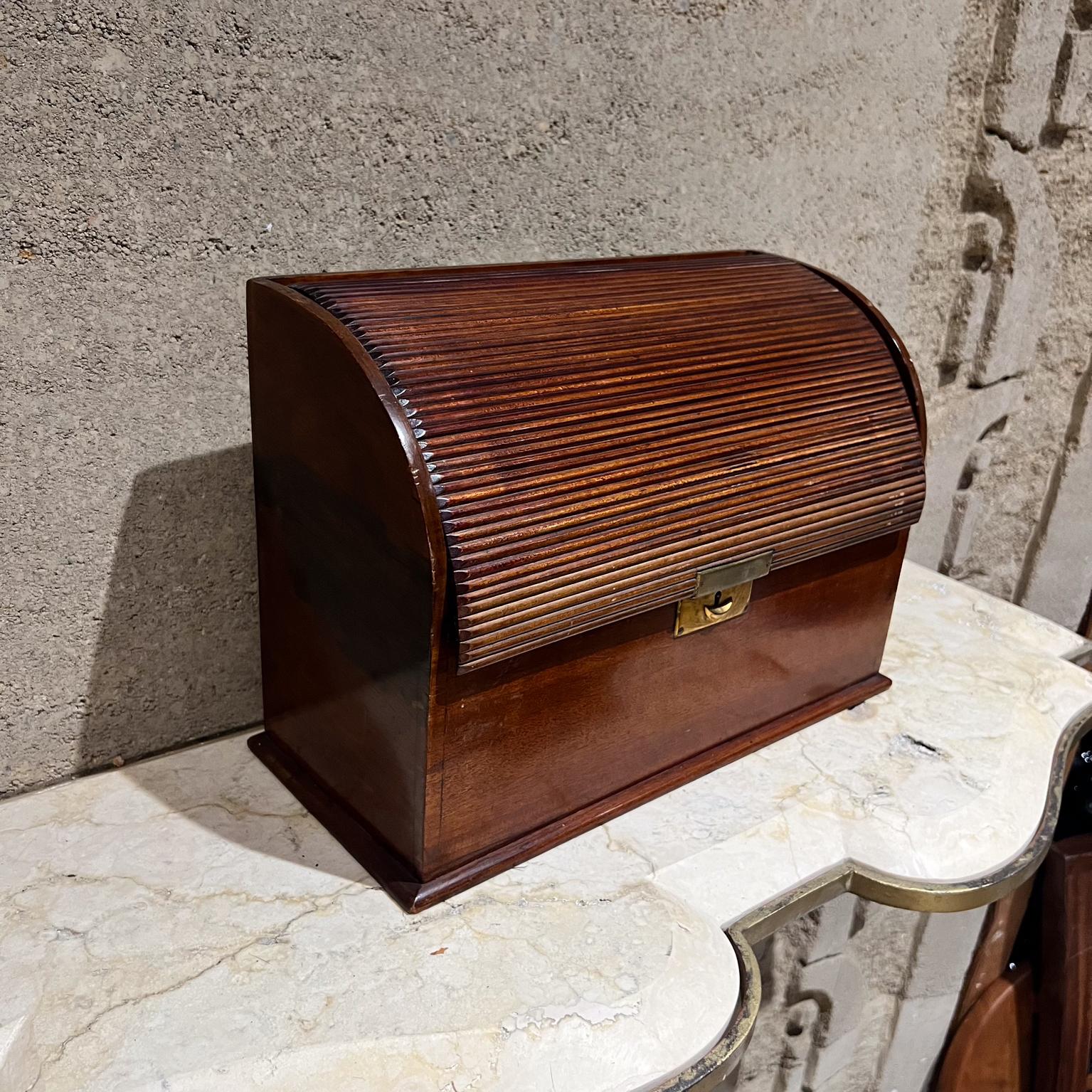 Art Deco 1930s French Letter Cabinet Desktop File Tambour Organizer