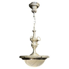 Lights French 1930 avec verre Opaline