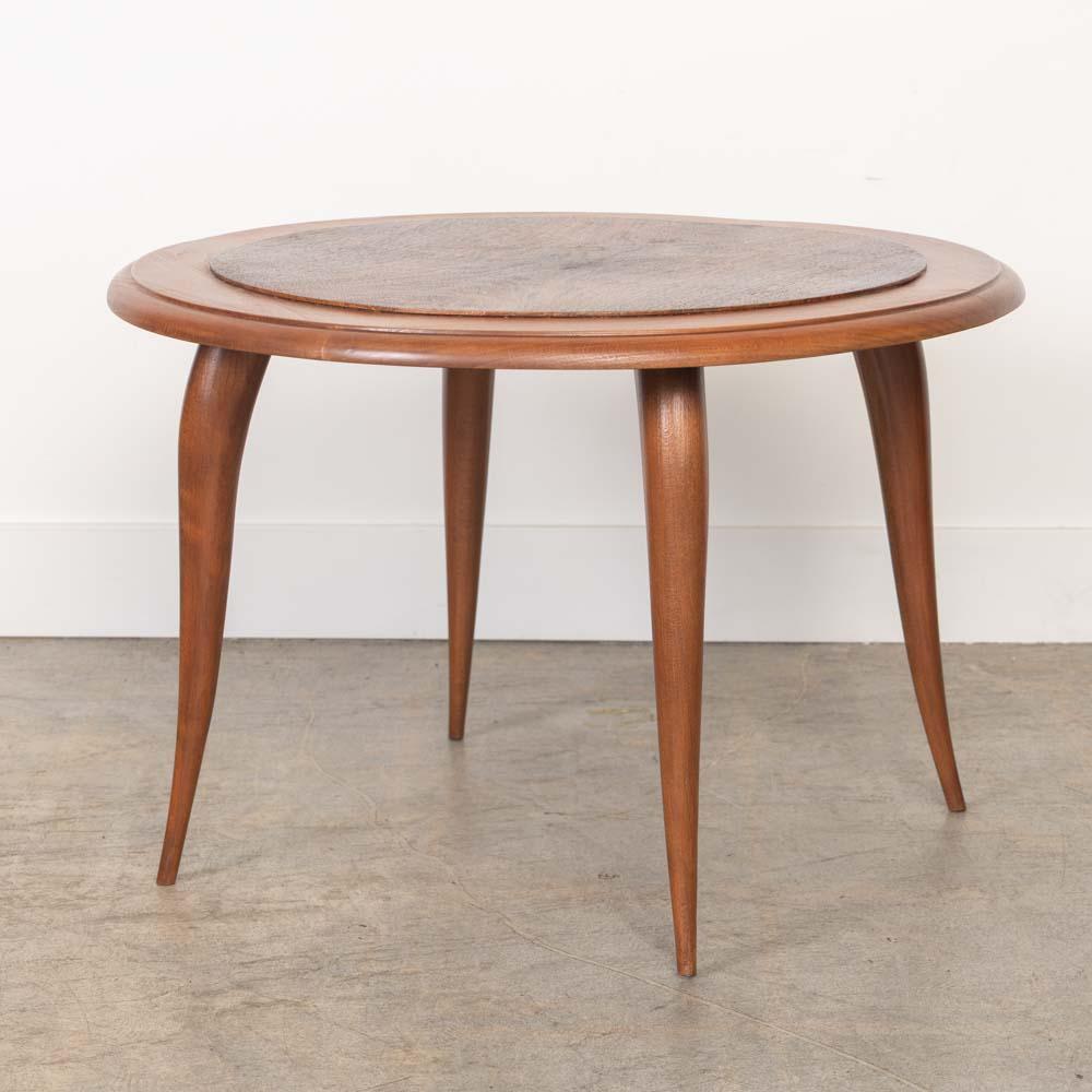 Mid-20th Century 1930s French Mahogany Side Table For Sale