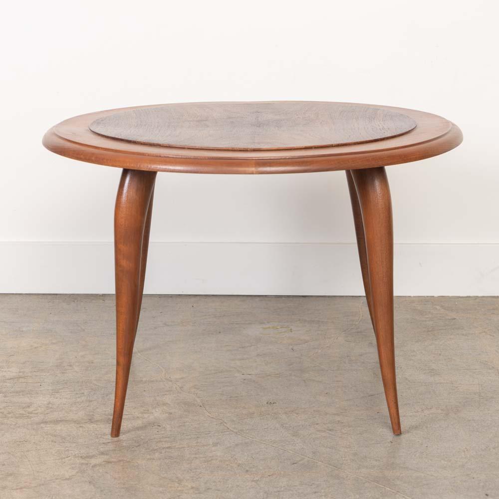 1930s French Mahogany Side Table For Sale 1