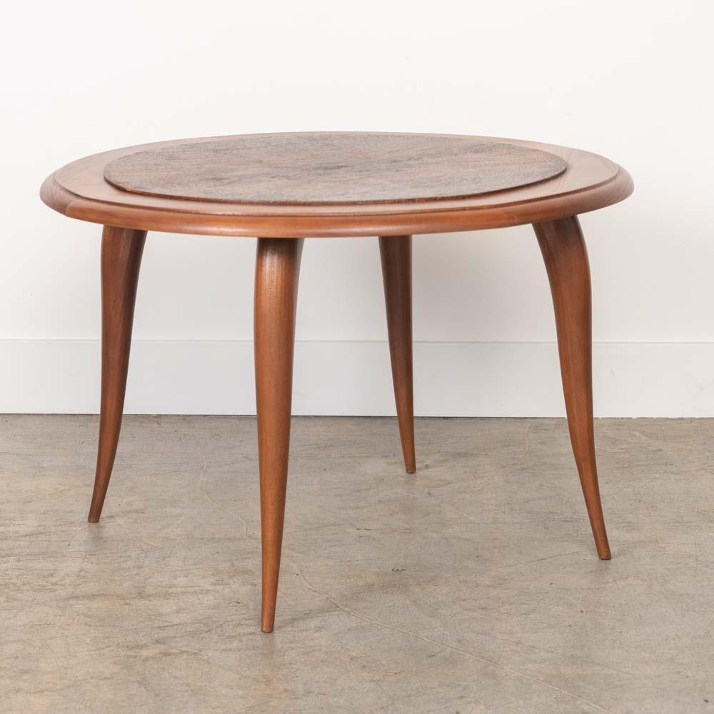 1930s French Mahogany Side Table For Sale 3
