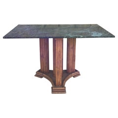 1930’s French Marble & bamboo dinning table