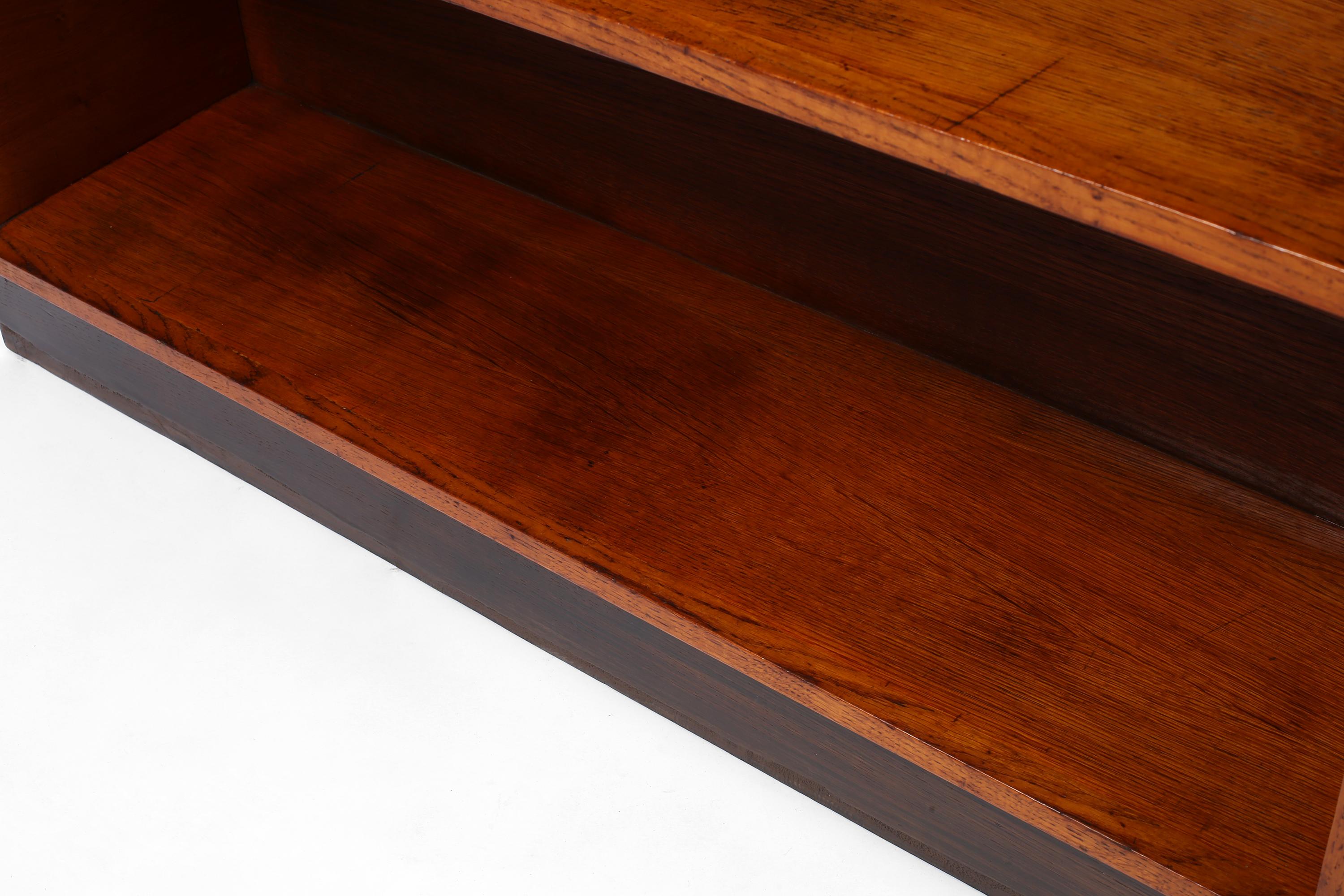 1930s French Modernist Oak Bookcase For Sale 9