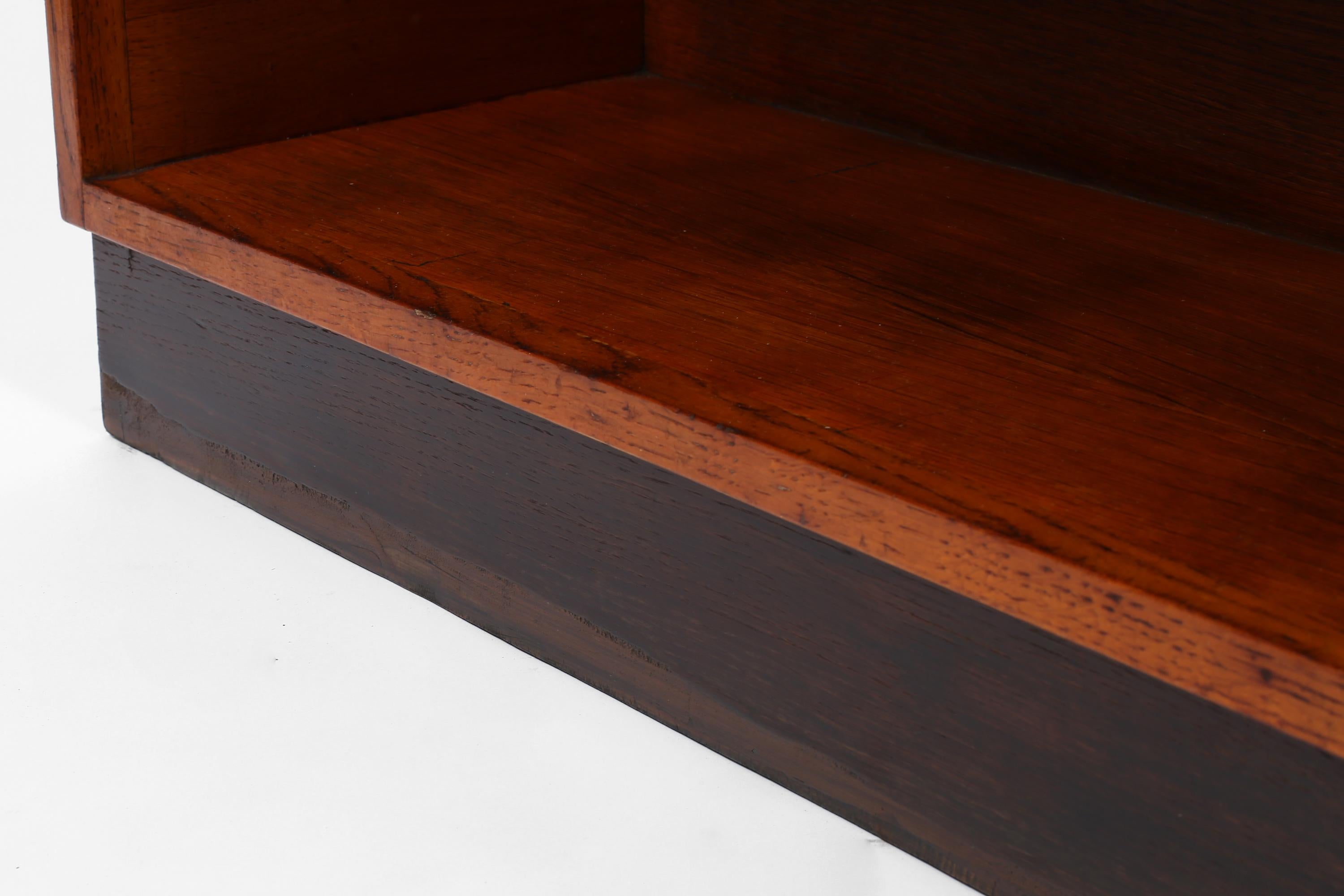 1930s French Modernist Oak Bookcase For Sale 13