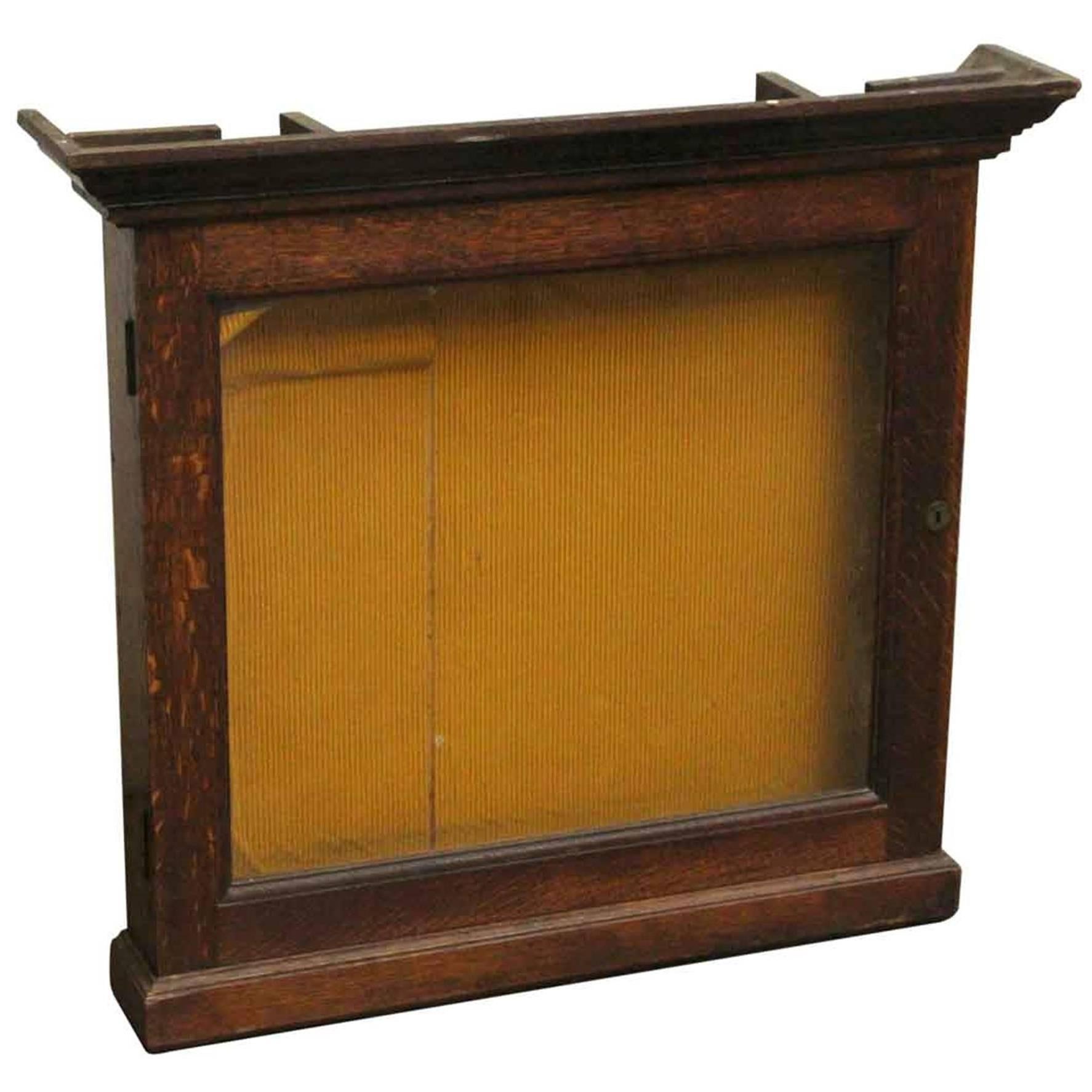 1930s French Oak Display Case