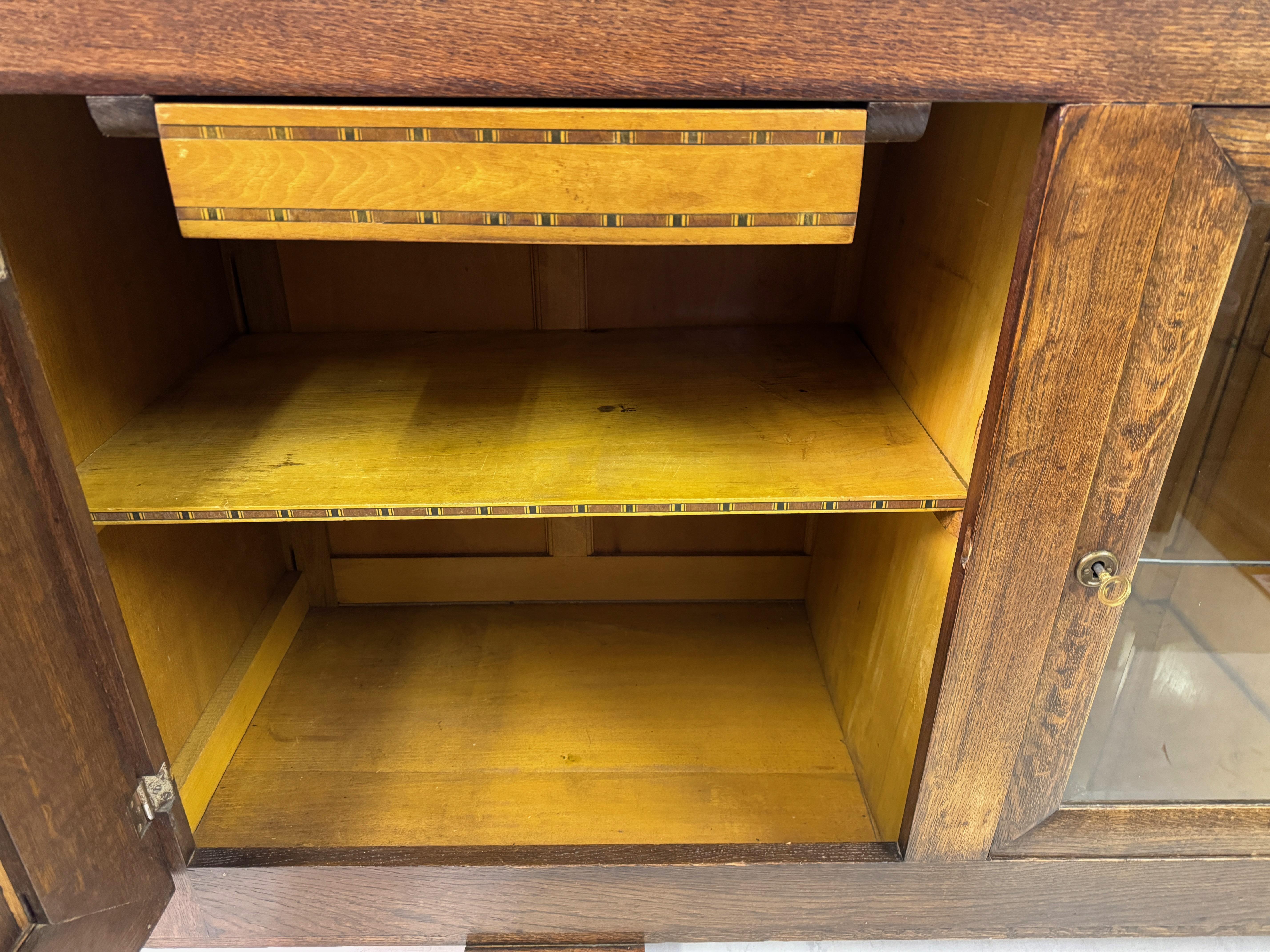 1930s French Oak Sideboard By Gaston Poisson For Sale 4