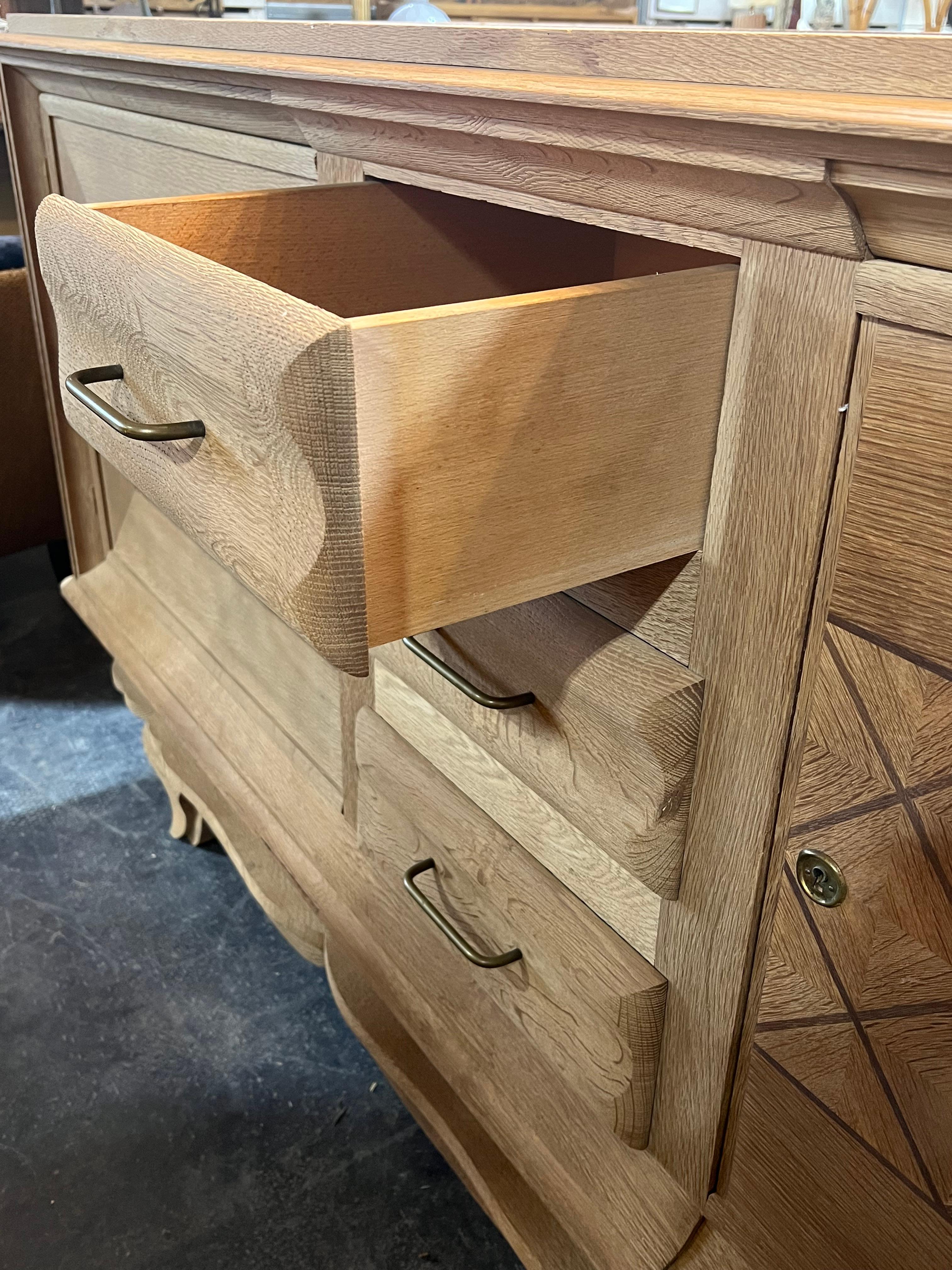 Mid-20th Century 1930’s French Oak Sideboard  For Sale