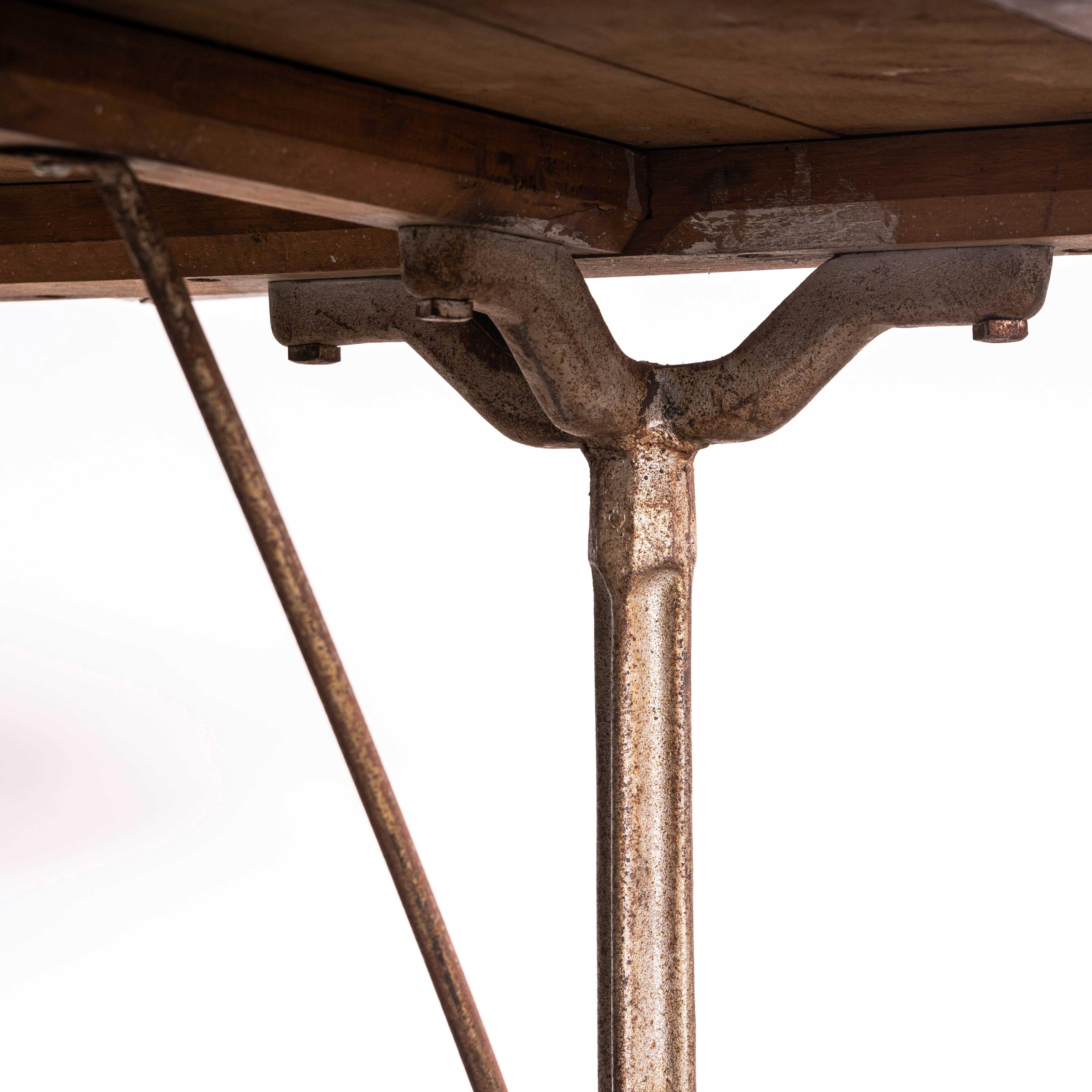 1930's French Original Cast Base Small Dining Table (3495) For Sale 1