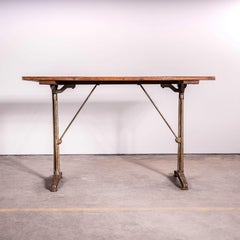 1930's French Original Cast Base Small Dining Table (3581)