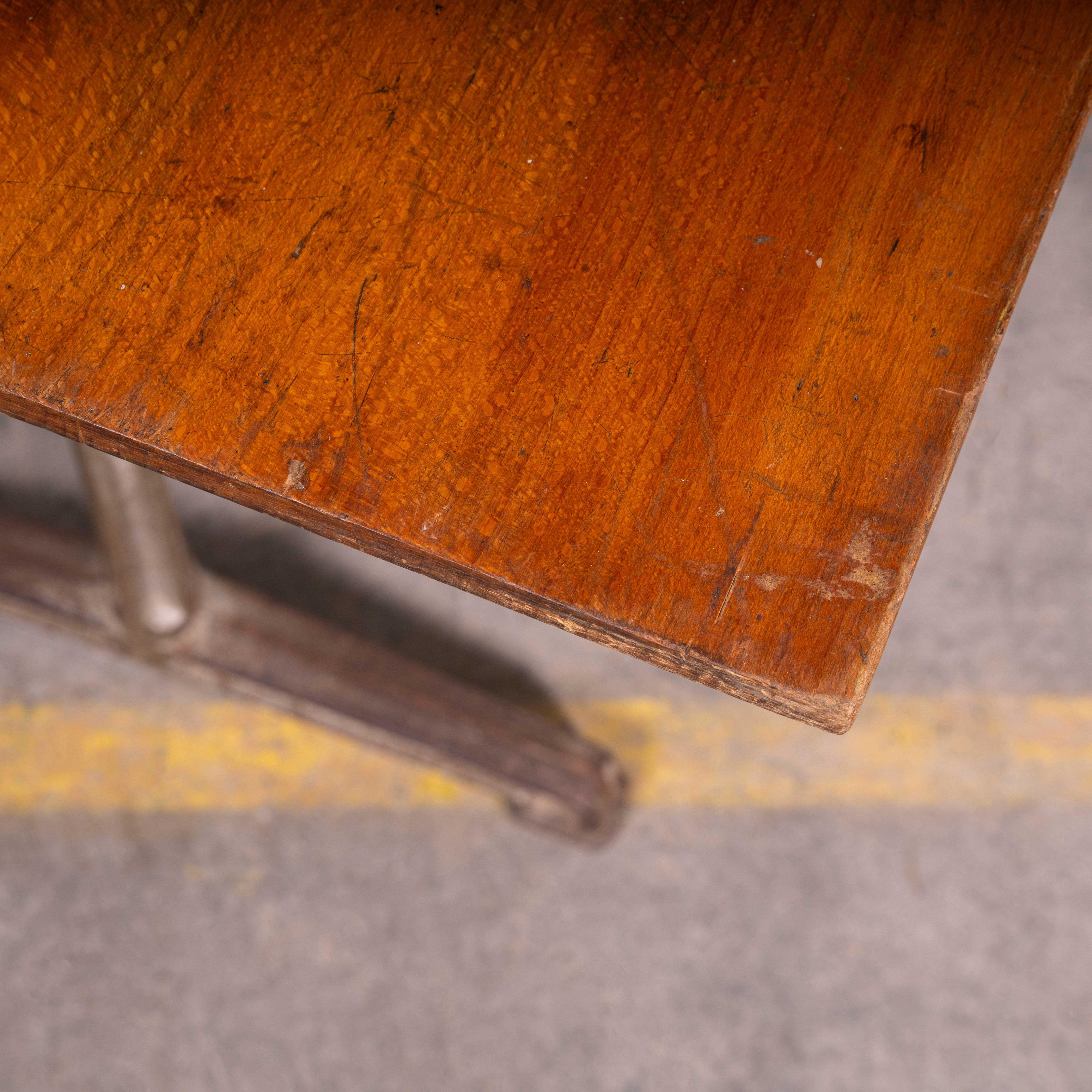 1930's French Original Cast Base Small Dining Table (3582) For Sale 2