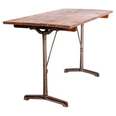 1930's French Original Cast Base Small Dining Table (3583)