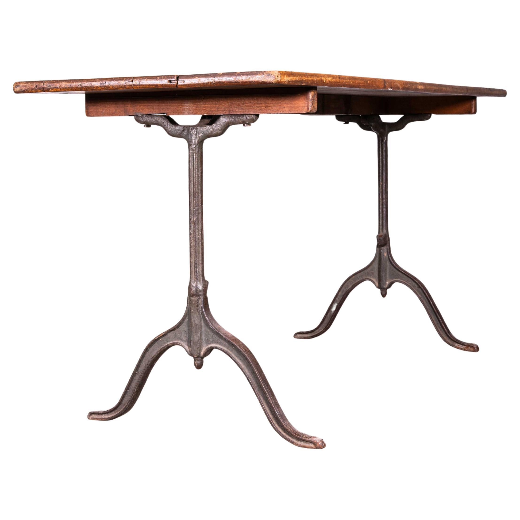 1930's French Original Cast Base Small Dining Table (3586)