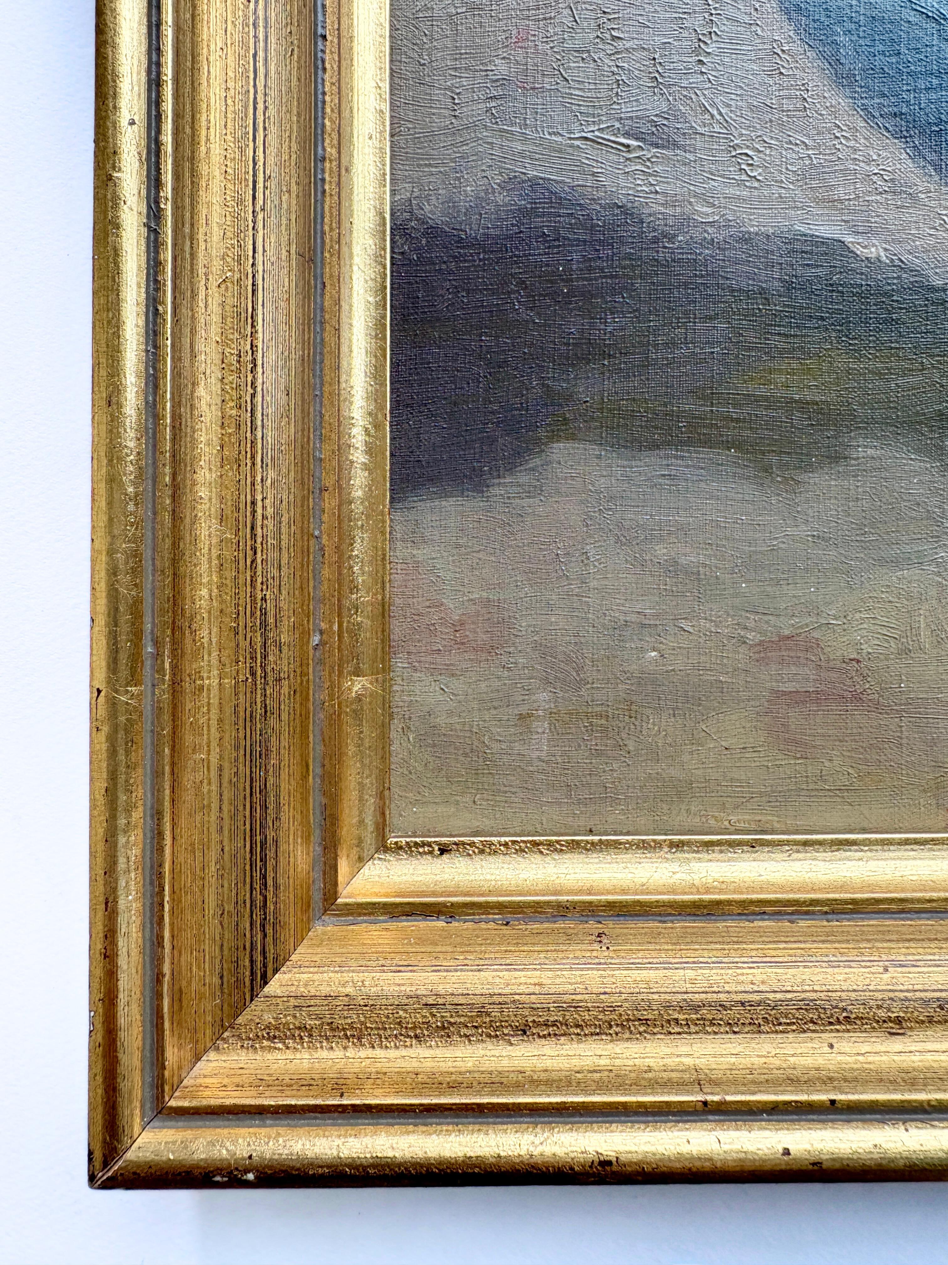 1930er Jahre Französisch Original Still-Leben Ölgemälde auf Leinwand von B. Salmon im Angebot 1