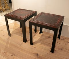 1930s French Pair of Carey Tortoise Shell Side Tables